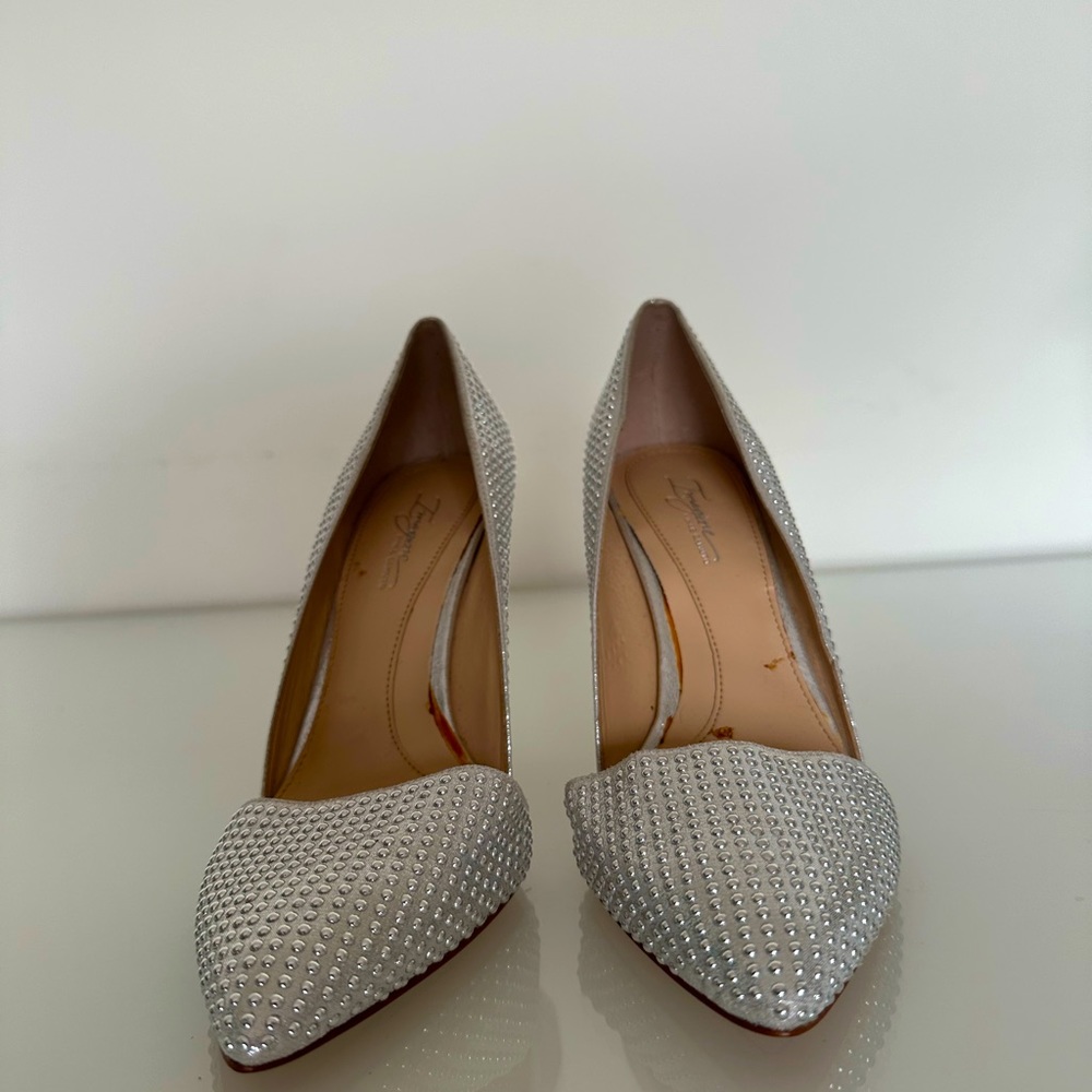 NEW Imagine VINCE CAMUTO OSSIE Pump - Platinum Shimmer Silver 7.5